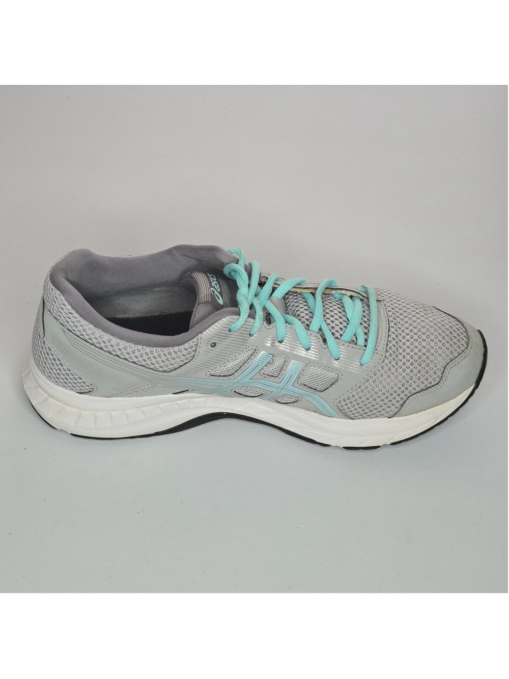 Asics Women's Gel-Contend 5 Running Shoes Grey Light Blue Icy Morning Sz 9.5